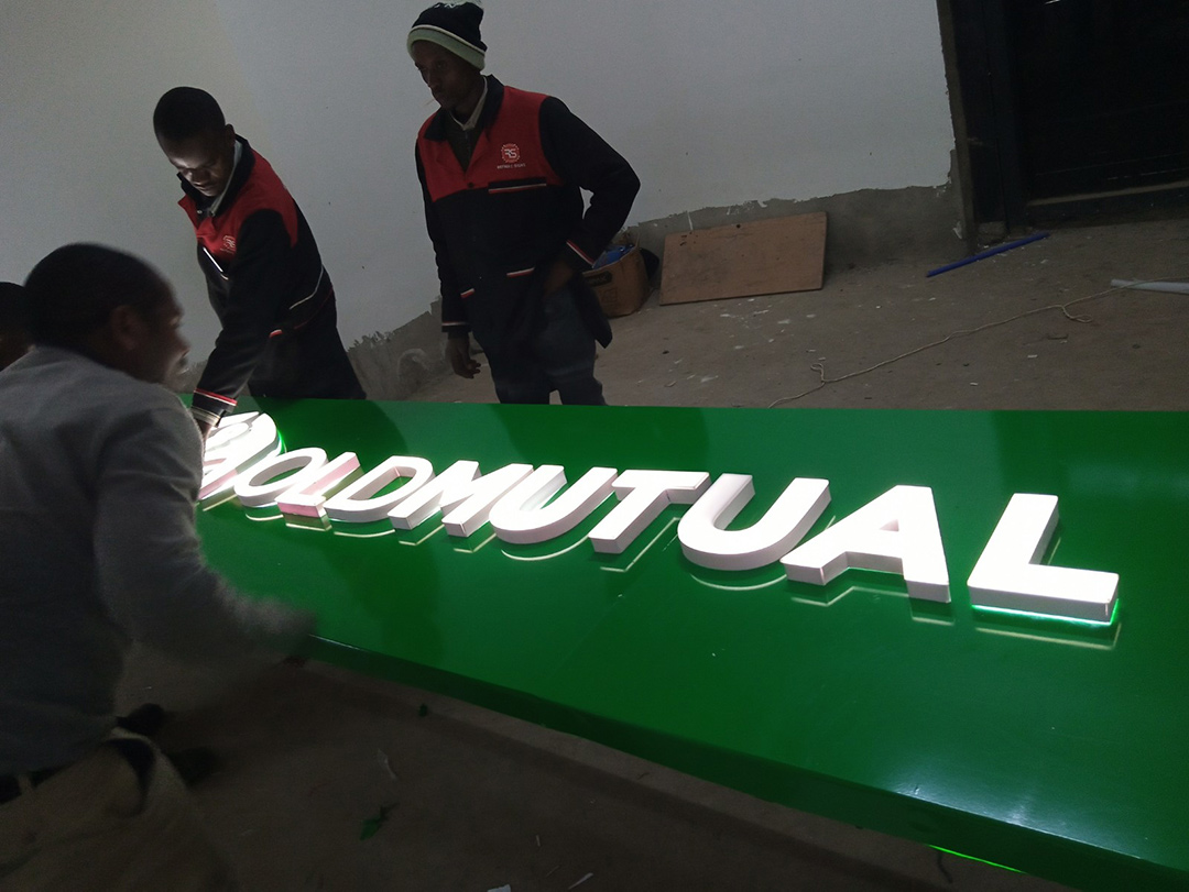 Lighted 3D Block Letter Signage Kenya